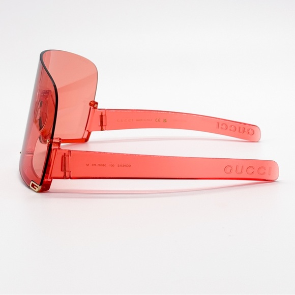 NEW GUCCI GG1631S 001 RED OVERSIZED WOMEN SUNGLASSES - Picture 8 of 11